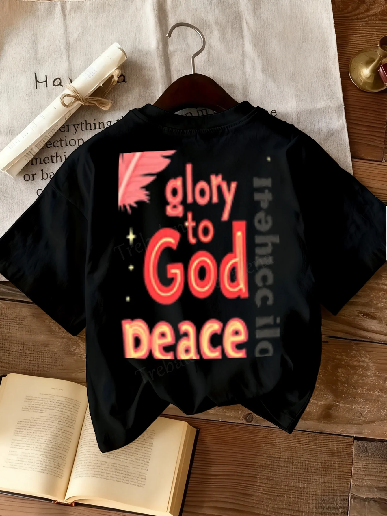 

Women T-shirt Glory to God Peace T-Shirt for Women - Faith & Style