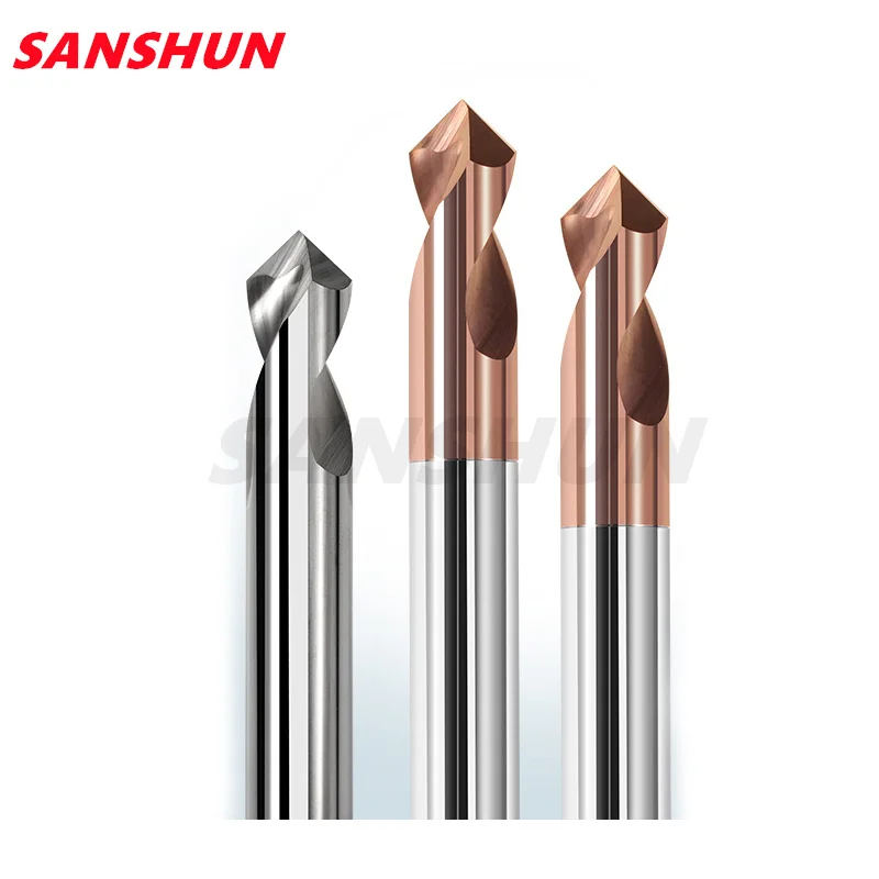 1PC HRC55 3MM 4MM 5MM 6MM 8MM 10MM 90 Degree Spot Drill Bit for Machining Hole Drill Chamfering Tools Tungsten Carbide Steel