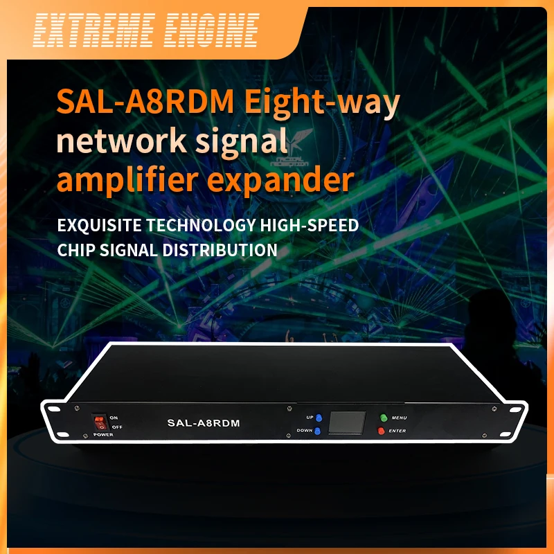 

artnet to dmx 8 Ways Network Extender Output 8x512 4096 Channels For SatgeDj Light Contro Artnet to DMX Node DJ Disco dispenser