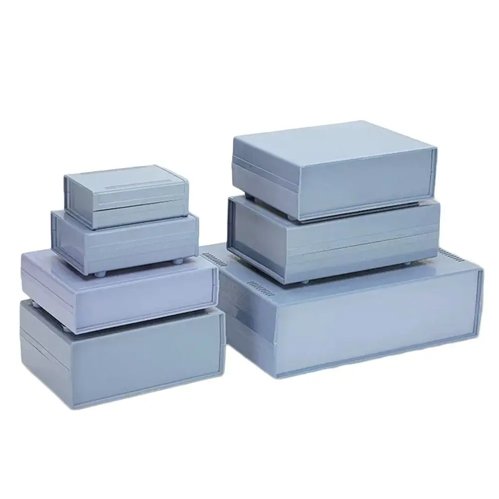 Grey High Quality ABS Plastic Electronic Project Box Enclosure Boxes Instrument Case Waterproof Cover Project