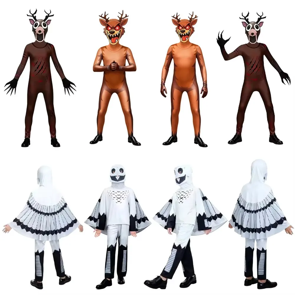 99 Nights In The Forest Deer Costume Horriable Halloween Costume for Nightmare Reindeer Christmas Role-playing Costume