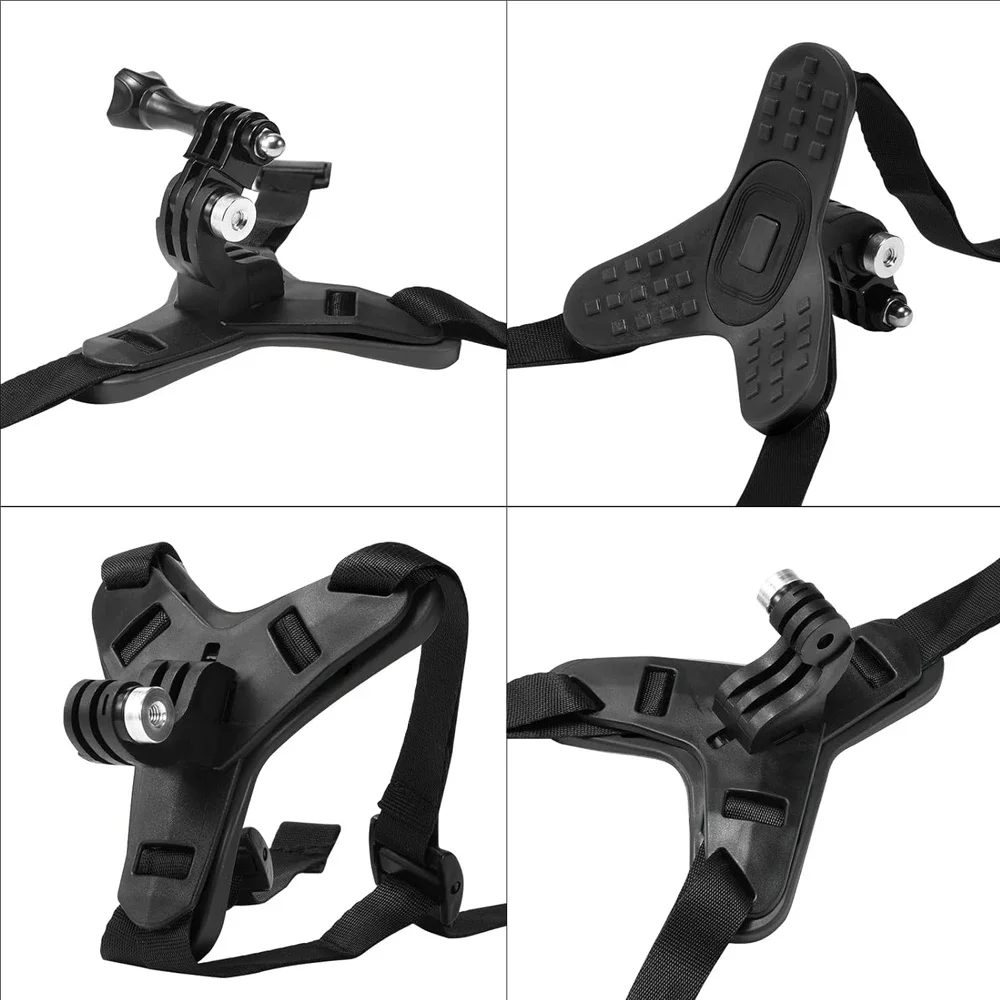 Per GoPro Casco Del Motociclo Sottogola Strap Mount Supporto Del Basamento Del Motociclo Per GoPro Hero 13 12 11 10 9 Insta360 X4 X3 DJI Action 4 3