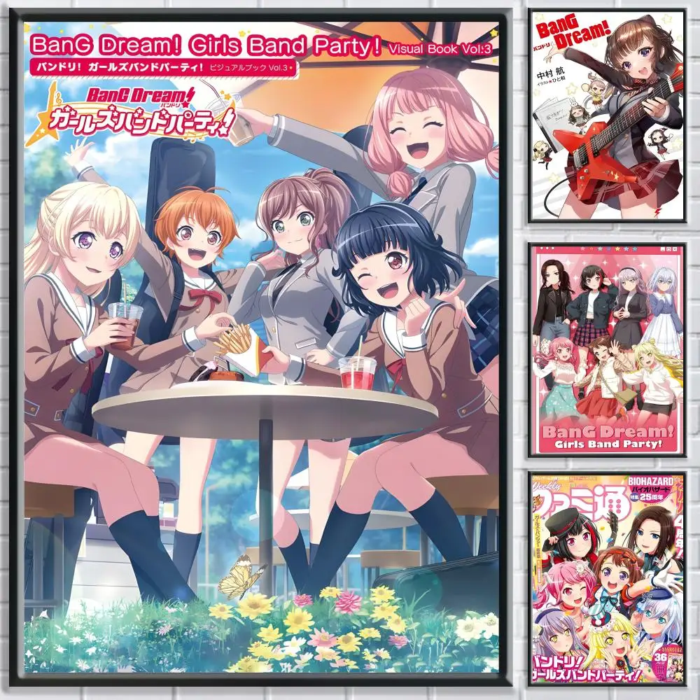 Anime BanG Dream It is My GO ملصق غرفة النوم وغرفة المعيشة والدراسة وما بعد ذلك ديكور ذاتي اللصق + هدية مثالية