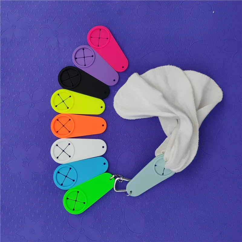 random color1pc Outdoor Towel Ribbon Clip Portable Silicone Hanging Buckle Multifunctional Home Storage Organizer Pendant