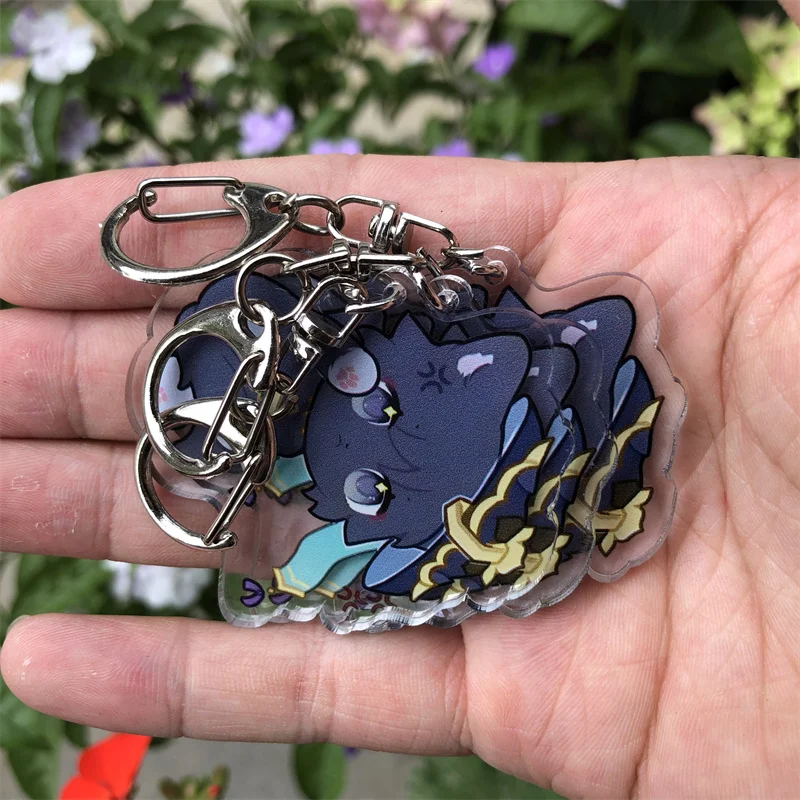 Game Impact Wanderer Cosplay Keychains Acrylic Pendant Xmas Gift