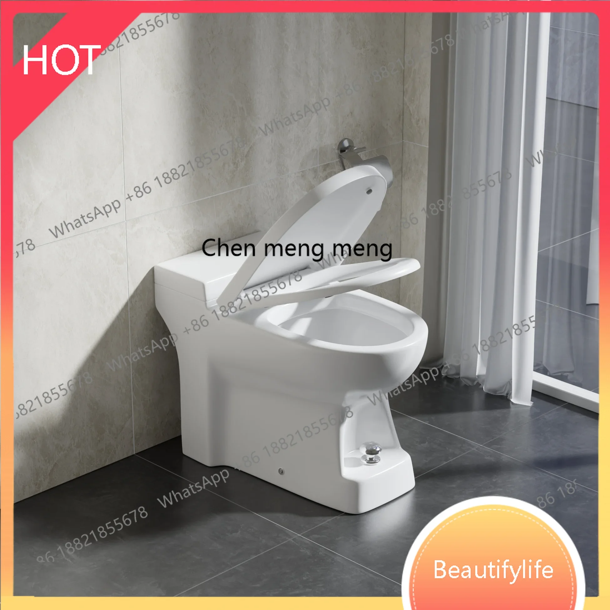 

Toilet anti-household tankless bathroom straight flush household deodorant ceramic toiletK182