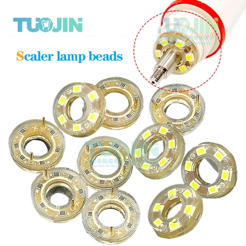 Cuentas de lámpara de bombilla LED para escalador ultrasónico Dental, accesorios de máquina de limpieza, cuentas de lámpara luminosas LED, 2 uds.