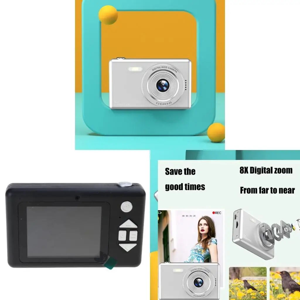 Digital Camera Portable Camera for Teens 8X Zoom Anti Shake Point Camera K1KF