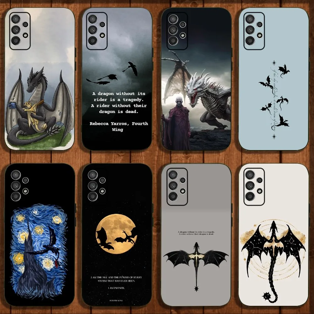 Dragon F-Fourth-h W-Wing Phone Case For Samsung Galaxy A13,A21s,A22,A31,A32,A52,A53,A71,A80,A91 Soft Black Cover