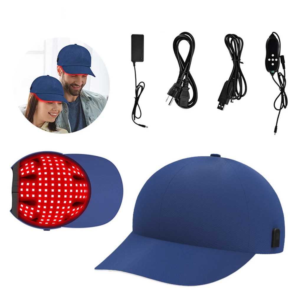 Portable Red Infrared LED Light Therapy Cap for Hair Growth, Activate Scalp Cell Activity, Stress Relief Grow Tent Beauty Cap