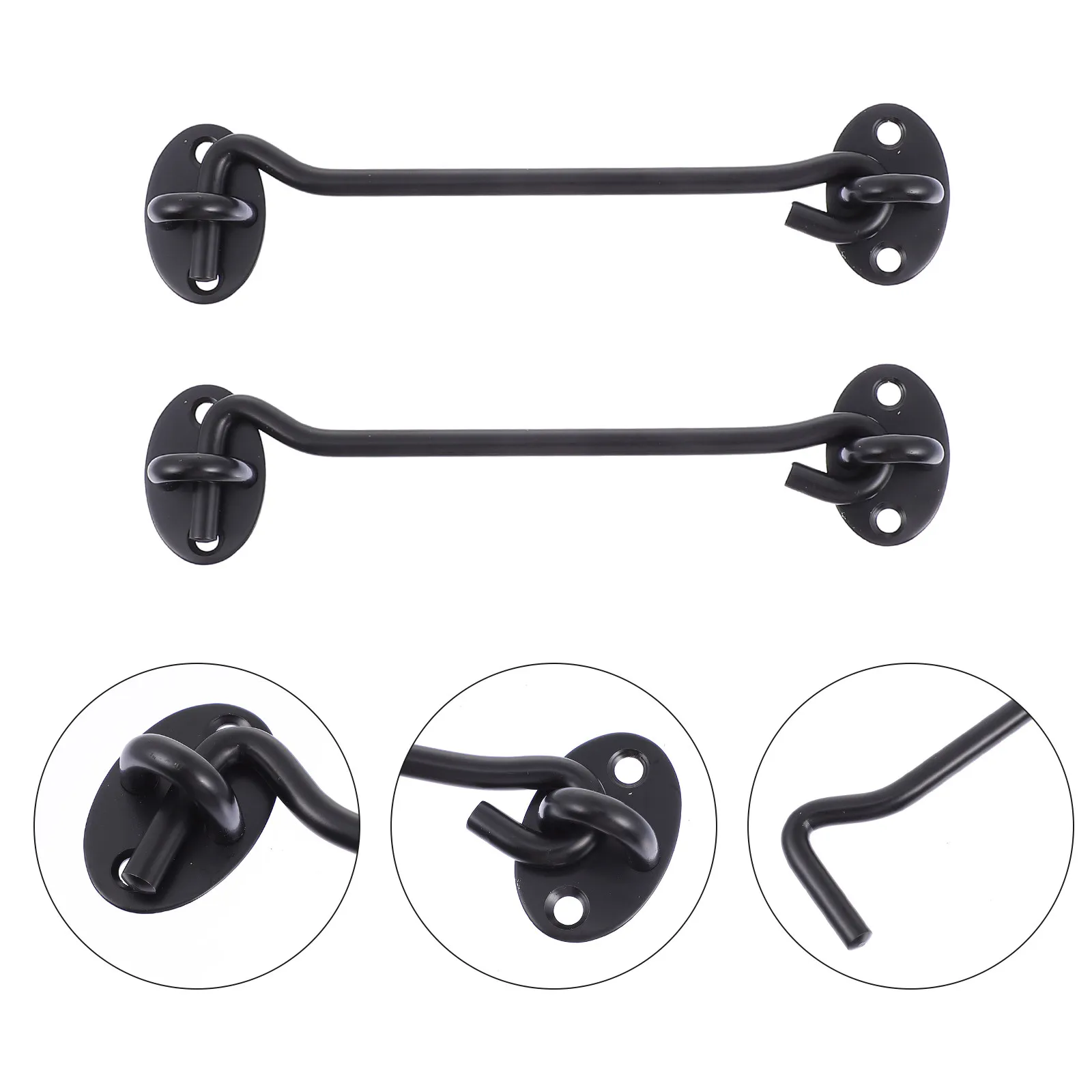 

2pcs Stainless Steel Window Latch Hook Windproof Lock For Door Privacy Swivel Hook Slide Door Latch Home Security