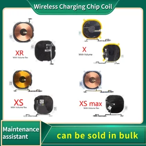 Bilashmart Wireless Charging Chip Coil iPhone X XR XS XSMax Volume Button Flex with Wireless NFC Chip Flex Cable Replacement Parts