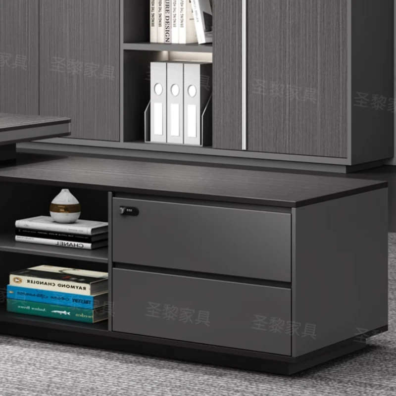 L Shape Storage Executive Desk Designer Computer Bureaux Table Computer Desks Workstation Modern Mesa Escriotorio Home Office