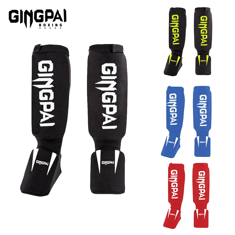 Adjustable Band Leg Protection Shin Pads Football Instep Protectors Kids Adult Soccer Football Sanda MMA Karate Sport Training