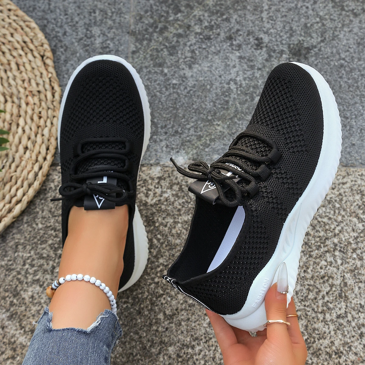 Women's Breathable Mesh Running Shoes - Lightweight, Non-Slip, Perfect for Walking, Gym & Everyday Wear