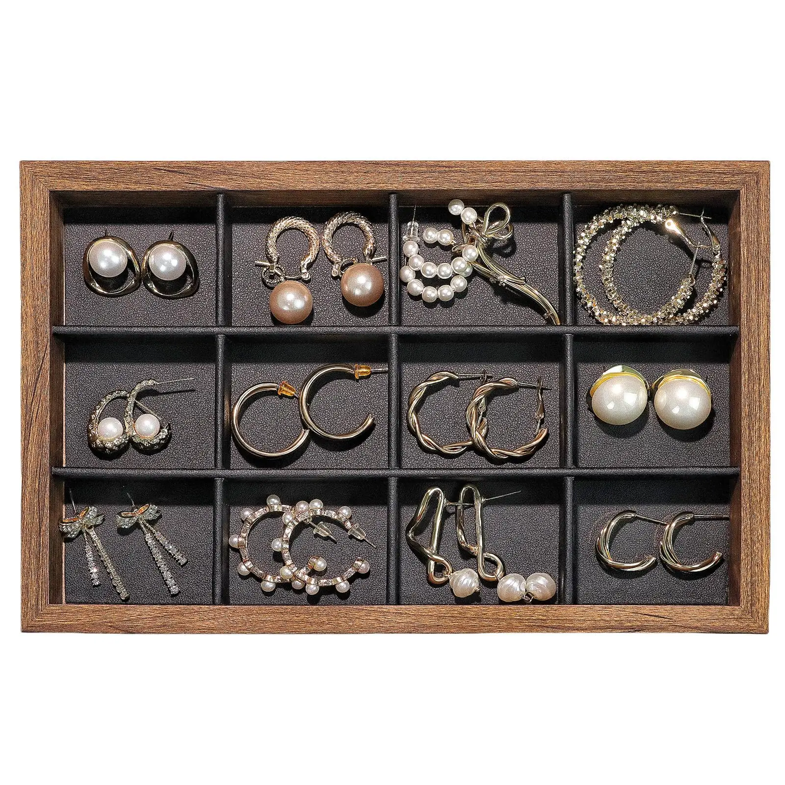 1pc Multiple Styles Jewelry Dispaly Tray Necklace Bracelet Earrings Ring Brooches Storage Box Drawer Jewellery Organizers