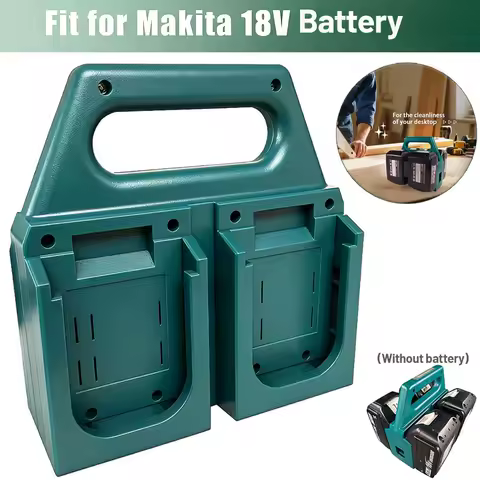 Battery Storage Rack Battery Mount Holder Portable Storage Rack Basket Bracket Holder For Makita 18V Battery (NO Batteries)