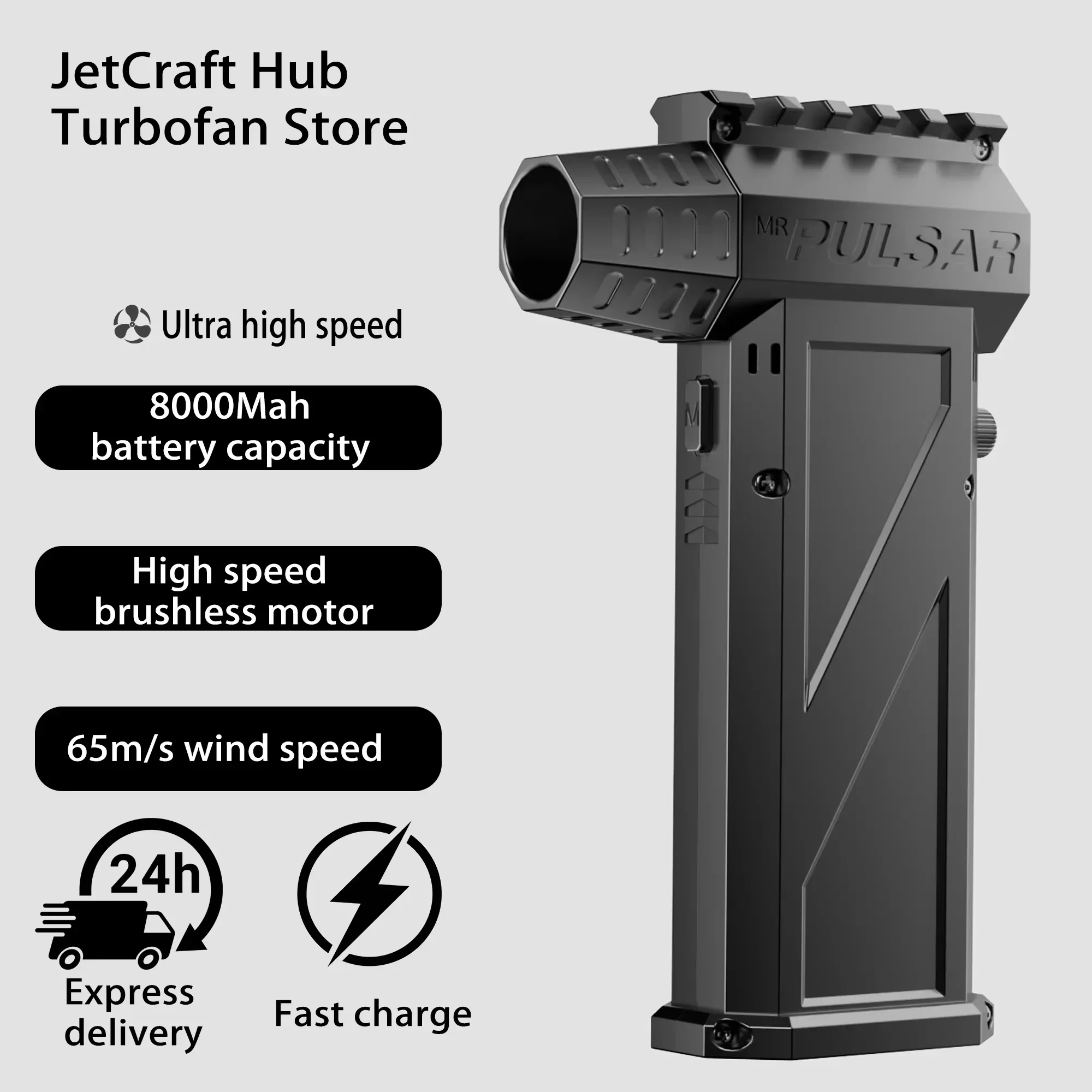 

Wireless High-speed Brushless Motor Turbo Fan Air Blower Strong Airflow Wireless Dust Blower With 8000Mah Batter