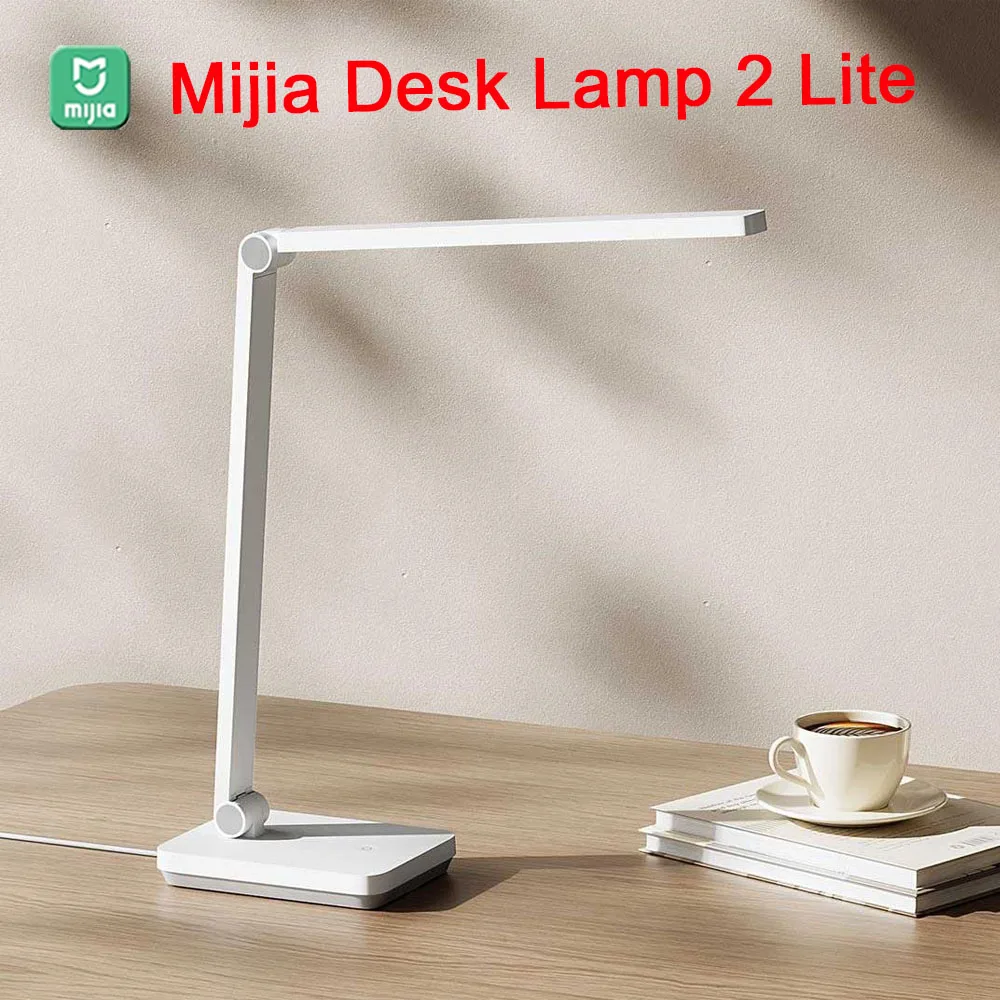 

Mijia Table Lamp 2 Lite Ra90 Eye Protection Dimmable Multi-angle LED Desk Reading Night Light 3-speed Brightness Adjust Bedside