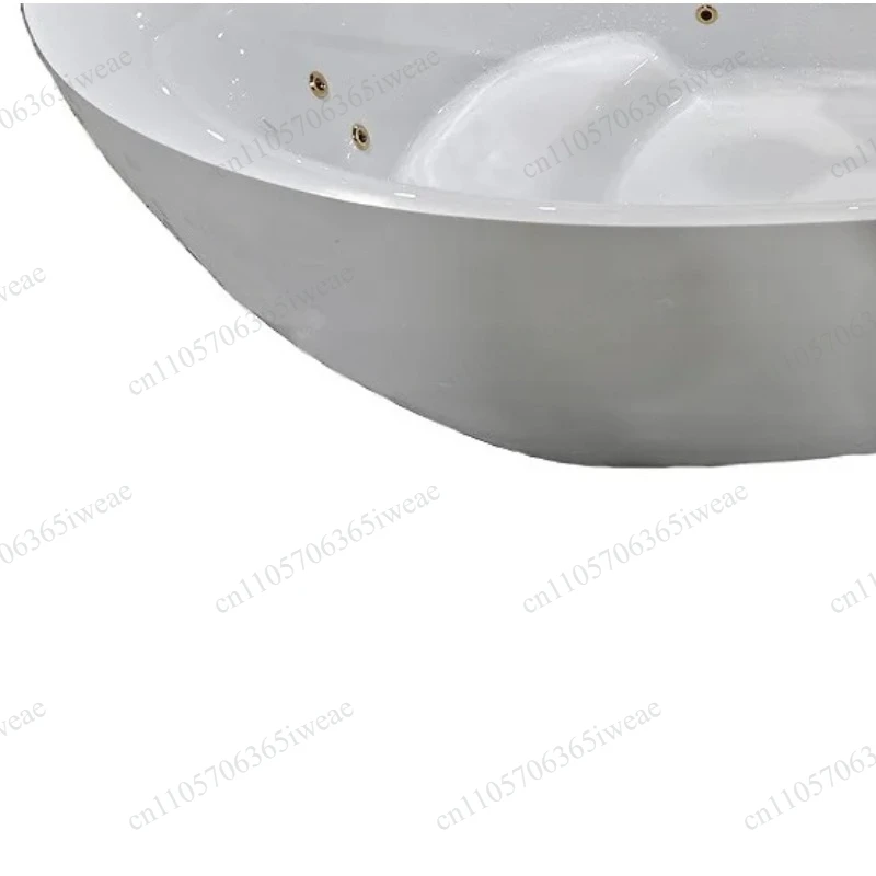 Bathtub Acrylic Spa Massage Independent Hot Water Bathtub RS021B1800mm Gold Seamless Docking Surfing Massage