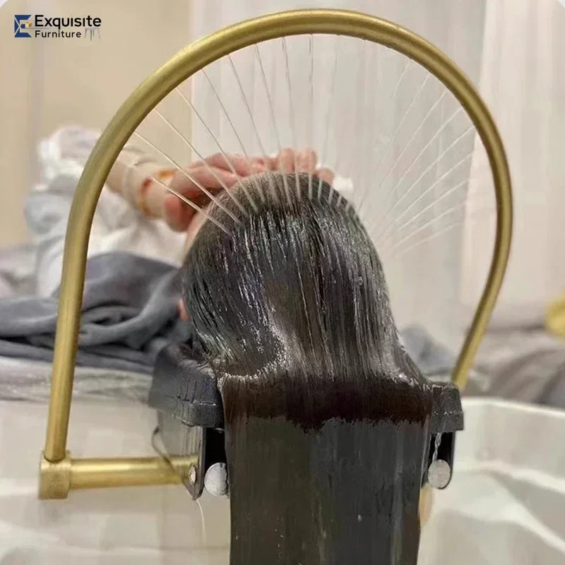 سرير غسيل الشعر المهنية مغسلة العلاج كراسي صالون التجميل المصمم الخزف تصفيف الشعر كاما Abatible الحلاقة سبا