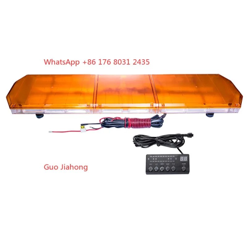 Luces de barra de luz estroboscópica ámbar/amarilla LED de vehículo de emergencia de alta visibilidad para diferentes automóviles