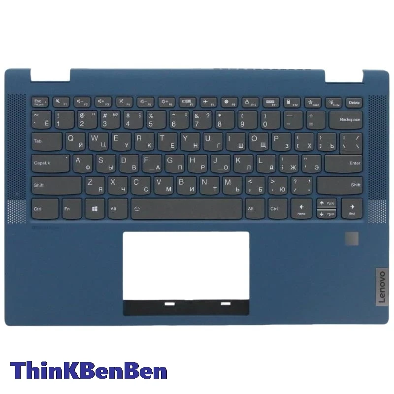 

RU Russian Keyboard Blue Upper Case Palmrest Shell Cover For Lenovo Flex 5 14ALC05 14ARE05 14IIL05 14ITL05 5CB0Y85627