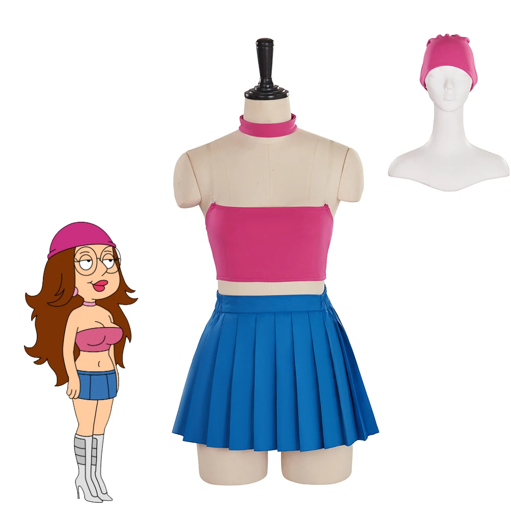 Traje de Cosplay Anime masculino e feminino, top sexy, saias, terno com chapéu, Halloween, festa de carnaval, roupa casual