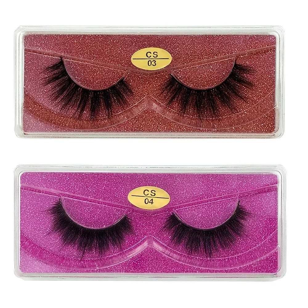 Pacote de cílios postiços macios macios, 3D Mink Lashes, Cílios falsos grossos macios, Atacado em massa, 20 pares