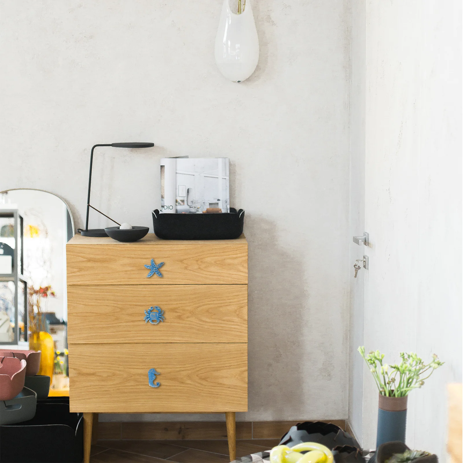 

4 шт., винтажные ручки для шкафа в морском стиле, железные ручки для ящиков для дверей, шкафа, мебельной фурнитуры, дверные ручки шкафа