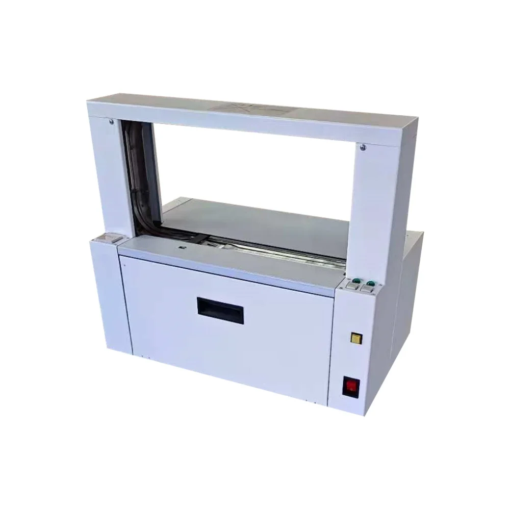 Intelligent Strapping Machine Automatic Baler for Curtain Case Packing for Food Color Box Carton Packaging OPP Strap Glue
