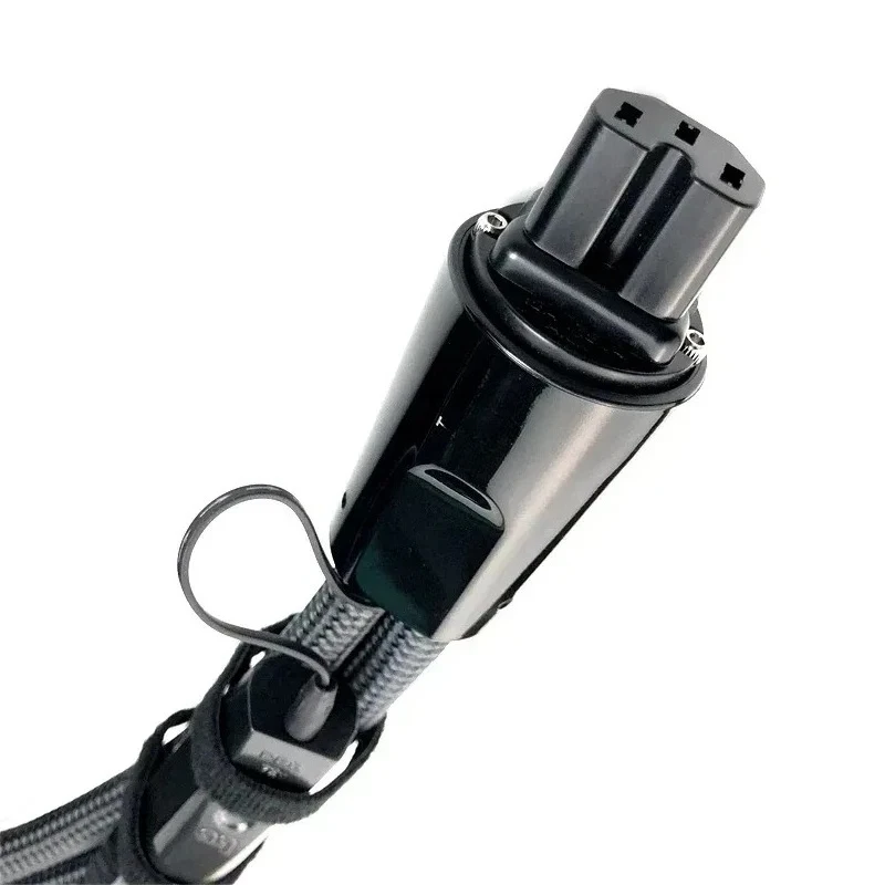 Power Cord US / EU Schuko 15A / 20A Plug High Current Low-Z / Noise-Dissipation HiFi Audio AC Power Cable