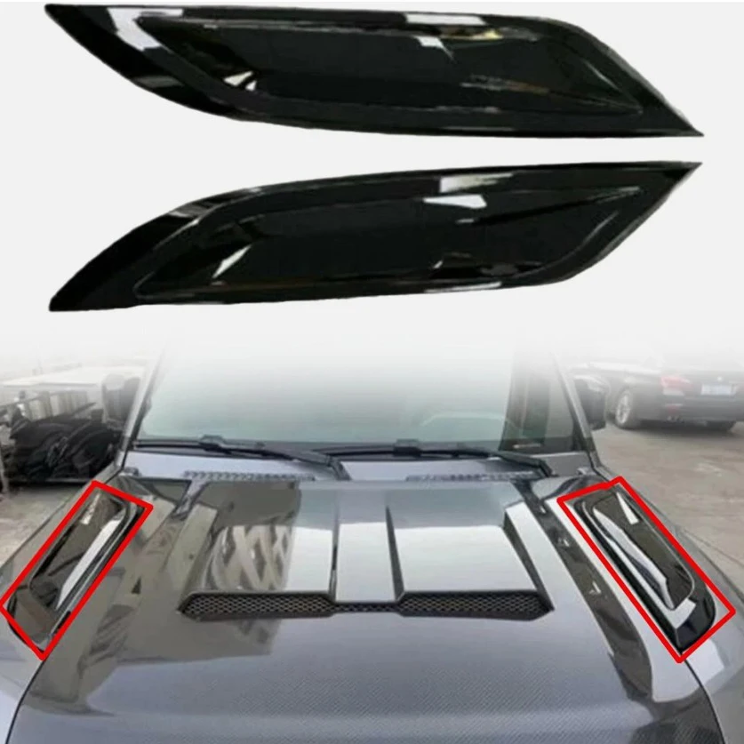 1 пара передних боковых накладок на капот двигателя для Land Rover Defender 110 90 2020-2024, накладка на вентиляционное отверстие, накладка на панель вентиляционного отверстия