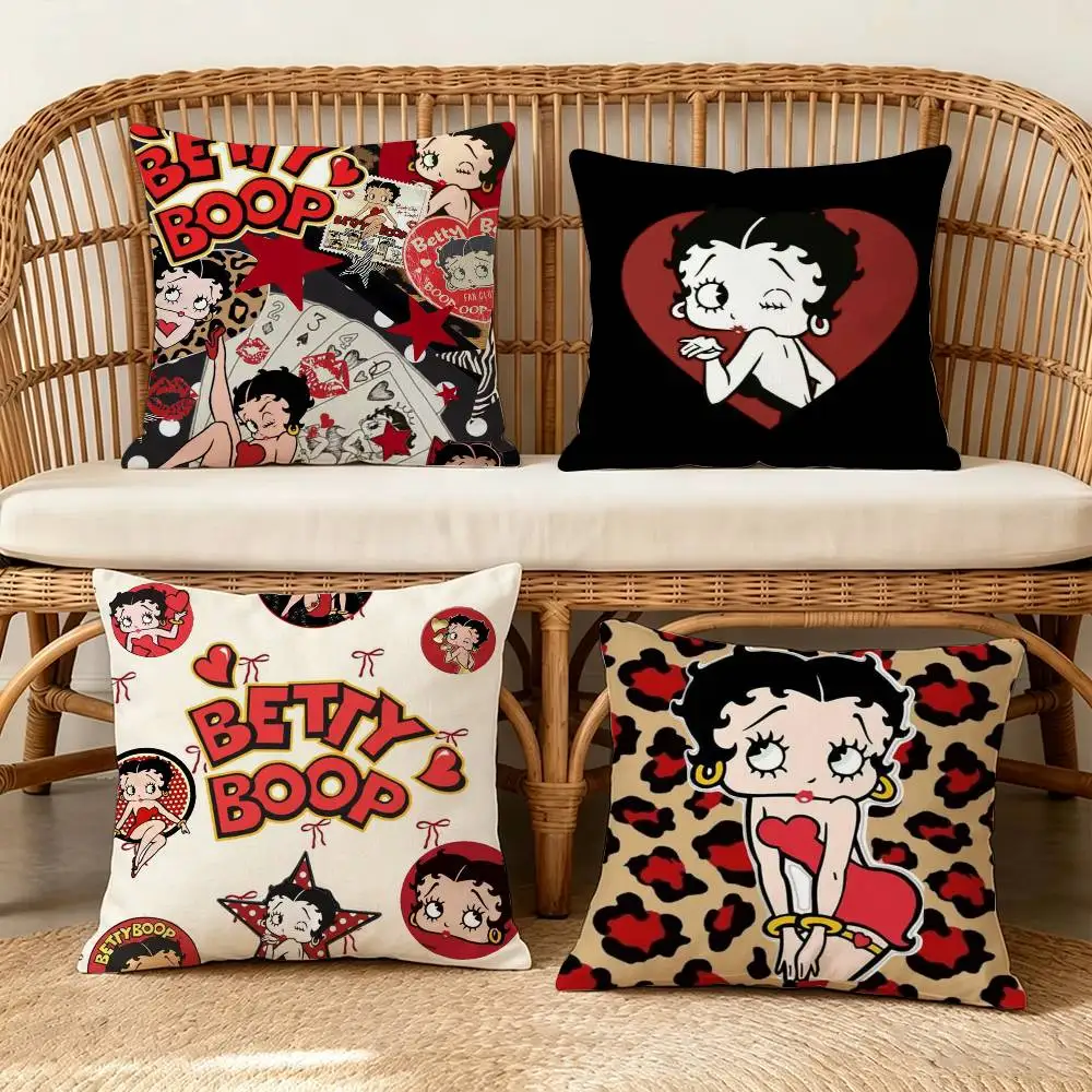 B-Betty Boop Cool Fashion    Pillow Anime Pillow Sofa Bed Head Pillow Cover Cushion Cover Fashion