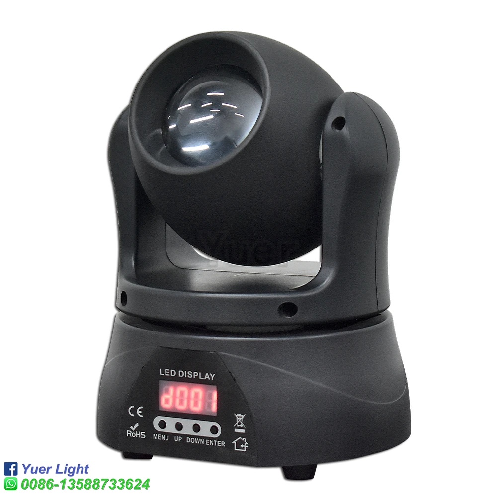 Imagem -02 - Led Mini dj Beam Moving Head Light Dmx512 Efeito Disco Party Equipamento de Iluminação Efeito Stage 60w Rgbw 4in 1