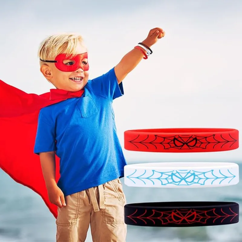 

Marvel Человек-паук аниме тема игры силиконовый браслет творческая личность аксессуары для косплея реквизит браслет подарки оптом