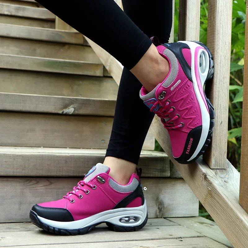 

Platform Fashion Lace Up Female Casual Shoes for Women Outdoor Short Boots Ladies Sneakers Comfortable Breathable