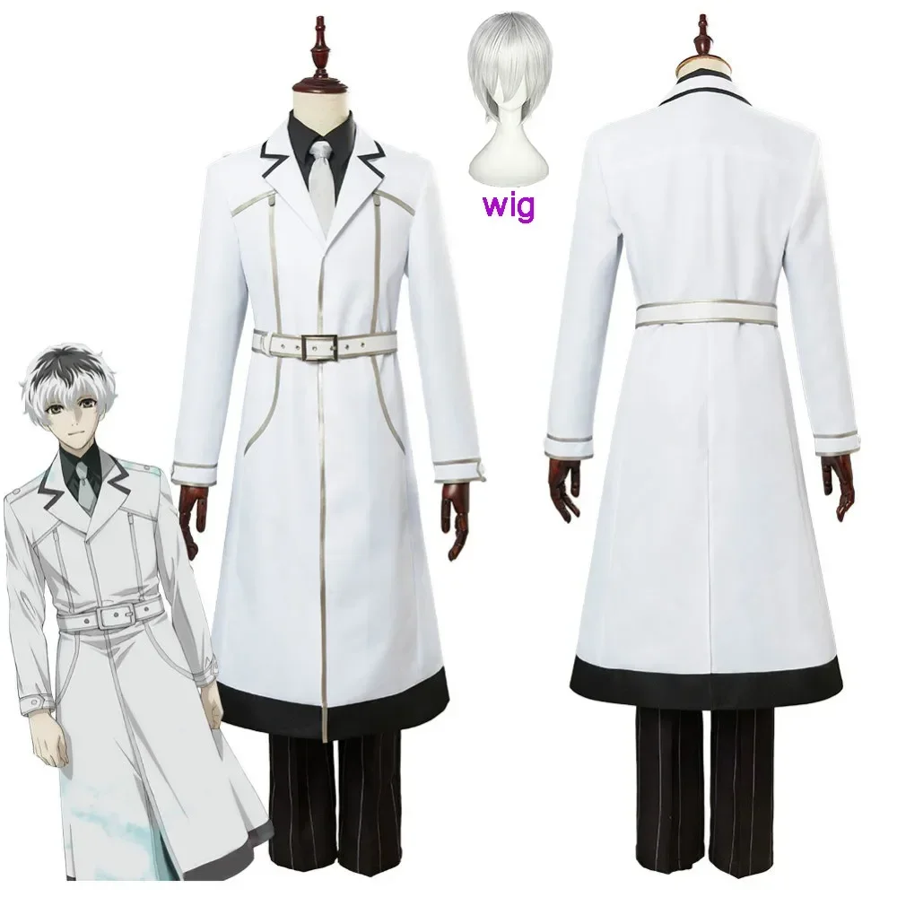 6PCS Anime Tokyo Ghoul Cosplay Kostüm Erwachsener Junge Ken Kaneki Cosplay Kostüm Hoodie Jacke Kampf Uniform Halloween Kostüm