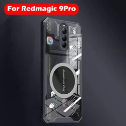 Magnetic Case For ZTE Nubia Redmagic 9 Pro+ Wireless Charging Back Cover Case For ZTE Nubia Redmagic 9 8 8s Pro Plus Shell