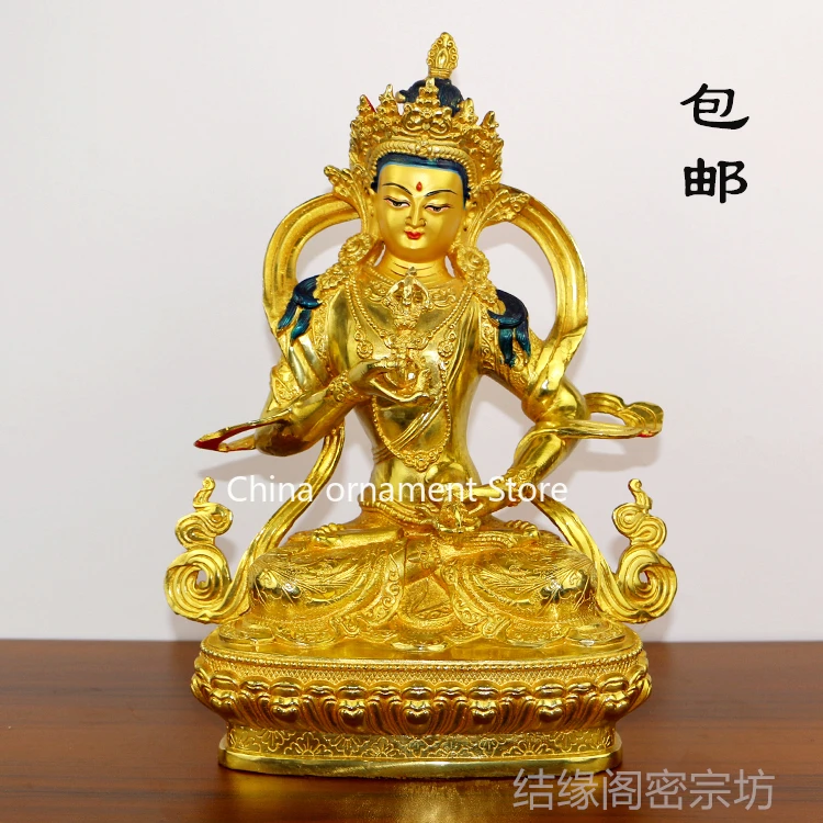 Seiko pure copper tantra large Vajrasattva Buddha statue Puxian King Bodhisattva offering Tibetan Buddha statue ornament