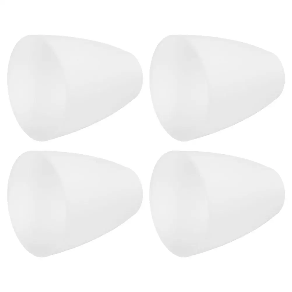 

4 Pcs Lampshade Home Decoration Plastic White Flat Mouth 30mm E14 Bulb Shades Replacement Ceiling Hanging Floor Lamp Shades