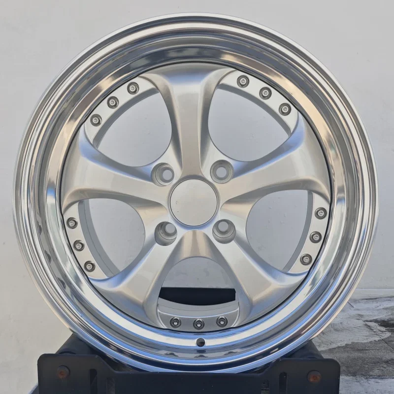 High performance 16 inch 4x100 alloy forged process deep lip car wheels 4 holes custom made