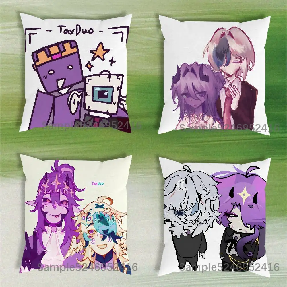 

W-Wemmbu EggChan TaxDuo Cushion Cover Pillow Cover Decor Pillowcase Printed Cushion Case For Couch