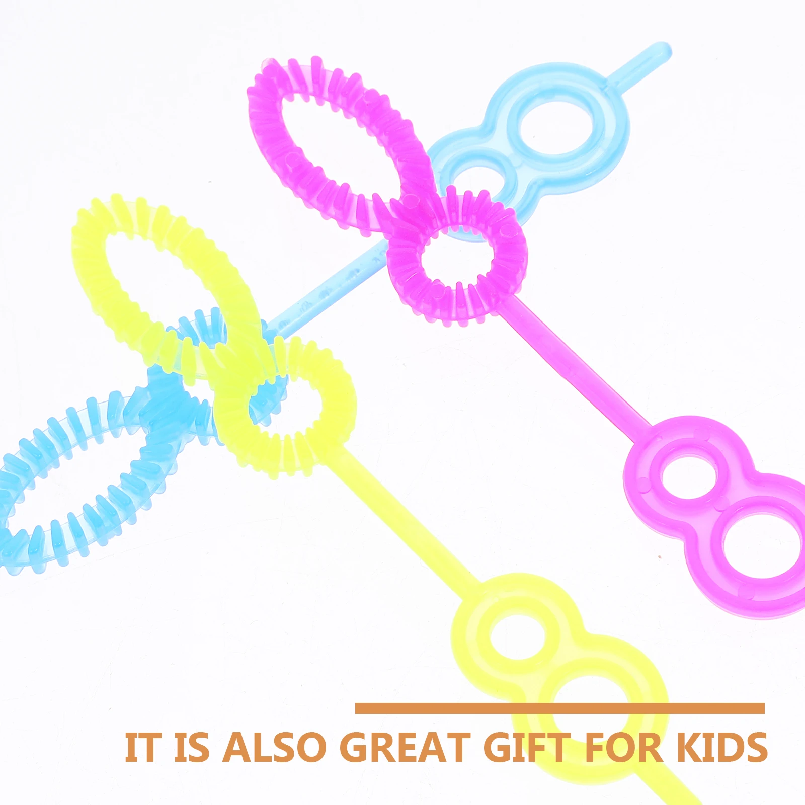 Set di soffianti per bambini in plastica da 100 pezzi per bambini Divertimento set di soffianti per bolle all'aperto Gioca a bolle Colore casuale