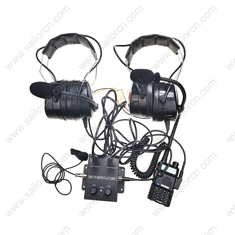 Custom Intercom and Helmet Set, 2 Headset, Intercom, Helmet Inner