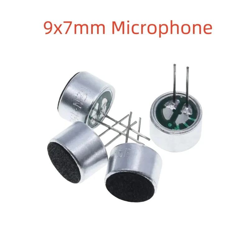 10pcs 9x7mm 9767 Microphone Electret Microphone with 2 pin pick-up