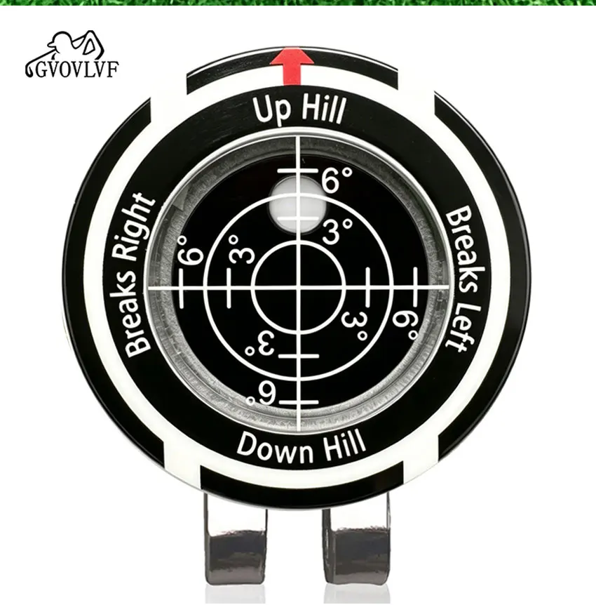 Golf-Nivelliergerät zur Gefällemessung, Höhenmessung, kreisförmig, 39 mm, Kappenklemme, Ballpositionsmarkierung, Geschenk für Golfer – Detail 10