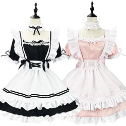 Uniforme de sirvienta japonesa Lolita para niña, vestido de estudiante, disfraz de Cosplay, dulce, lindo gato, cafetería, Princesa, Harajuku, lencería Kawaii