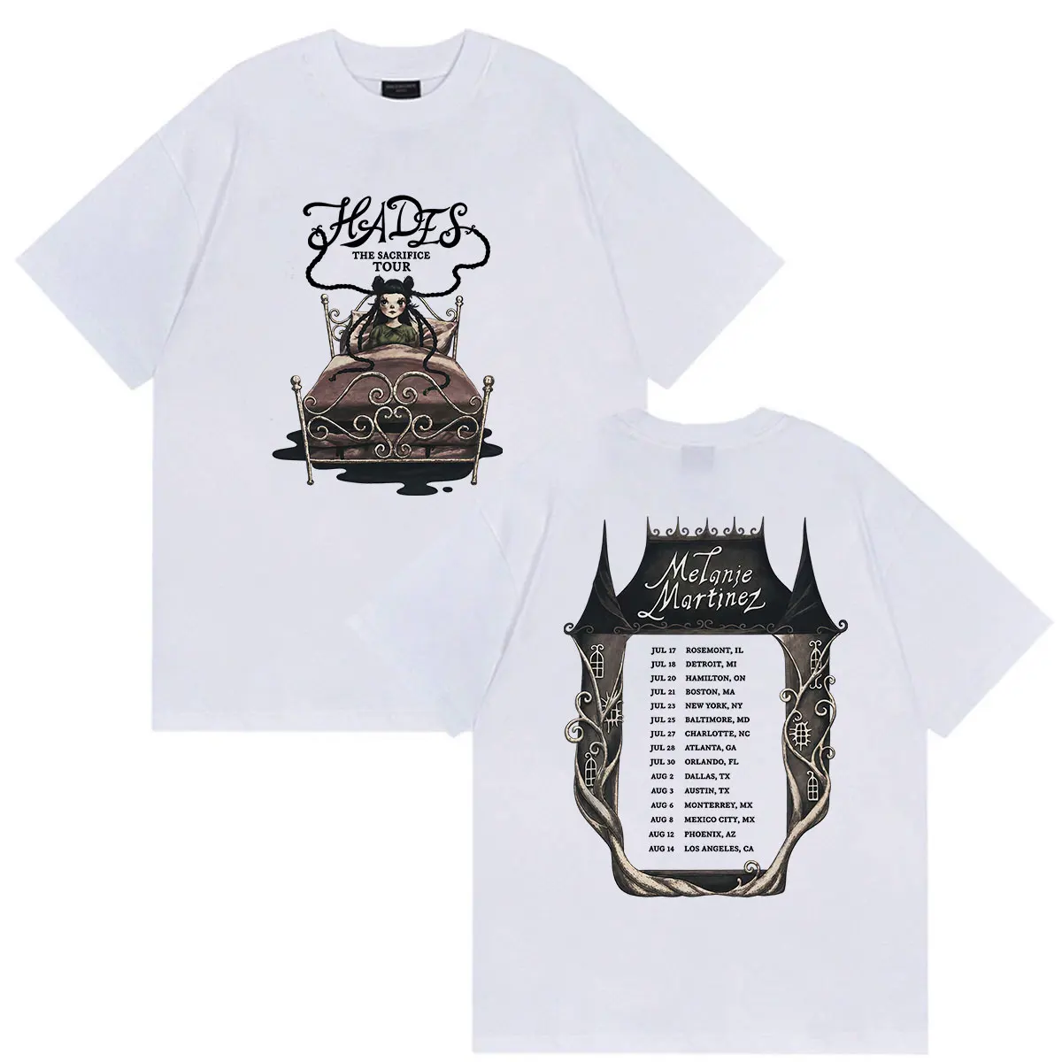 Melanie Martinez Hades The Sacrifice Tour 2026 Graphic T Shirts Men Women's Vintage Fashion Oversized Cotton T-shirt Streetwear