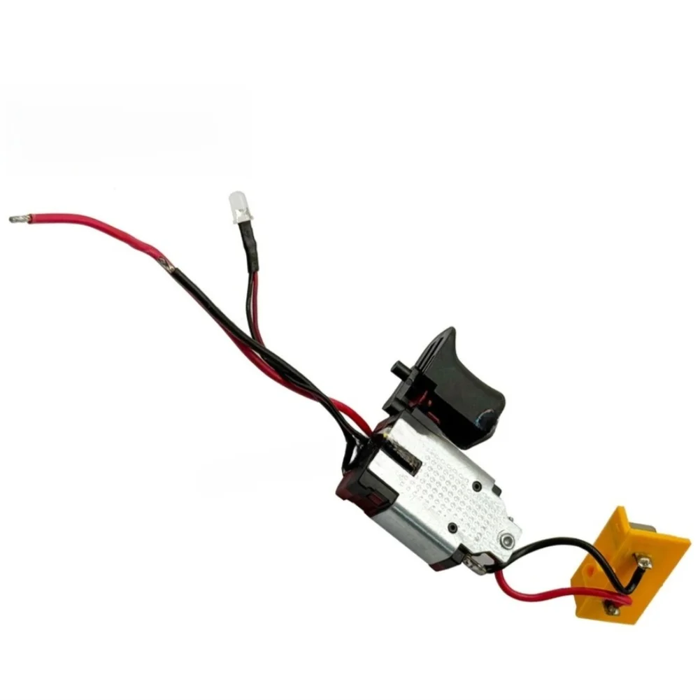 Replacement Control Switch With Light Connector For For Dayi 2103 Electric Wrench Metal Plastic Red Silver Black Yellow Power To